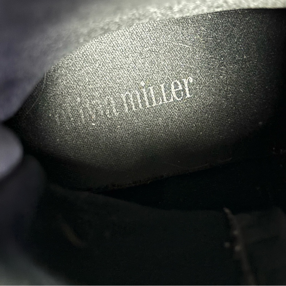 Olivia Miller Combat Boots Size 7.5 Black Zipper Closure with Buckle Side Zipper - Picture 5 of 10